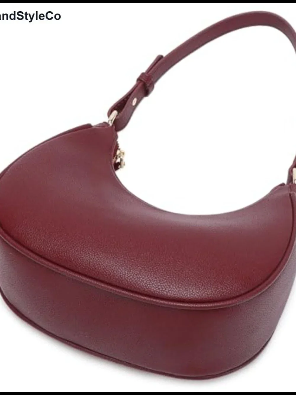 Crescent Hobo Shoulder Bag for Women PU Leather Cute Tote Purse Mini Clutch